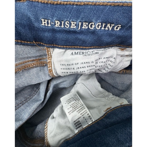 American Eagle hi-rise jegging super stretch x distressed jeans - Picture 4 of 6